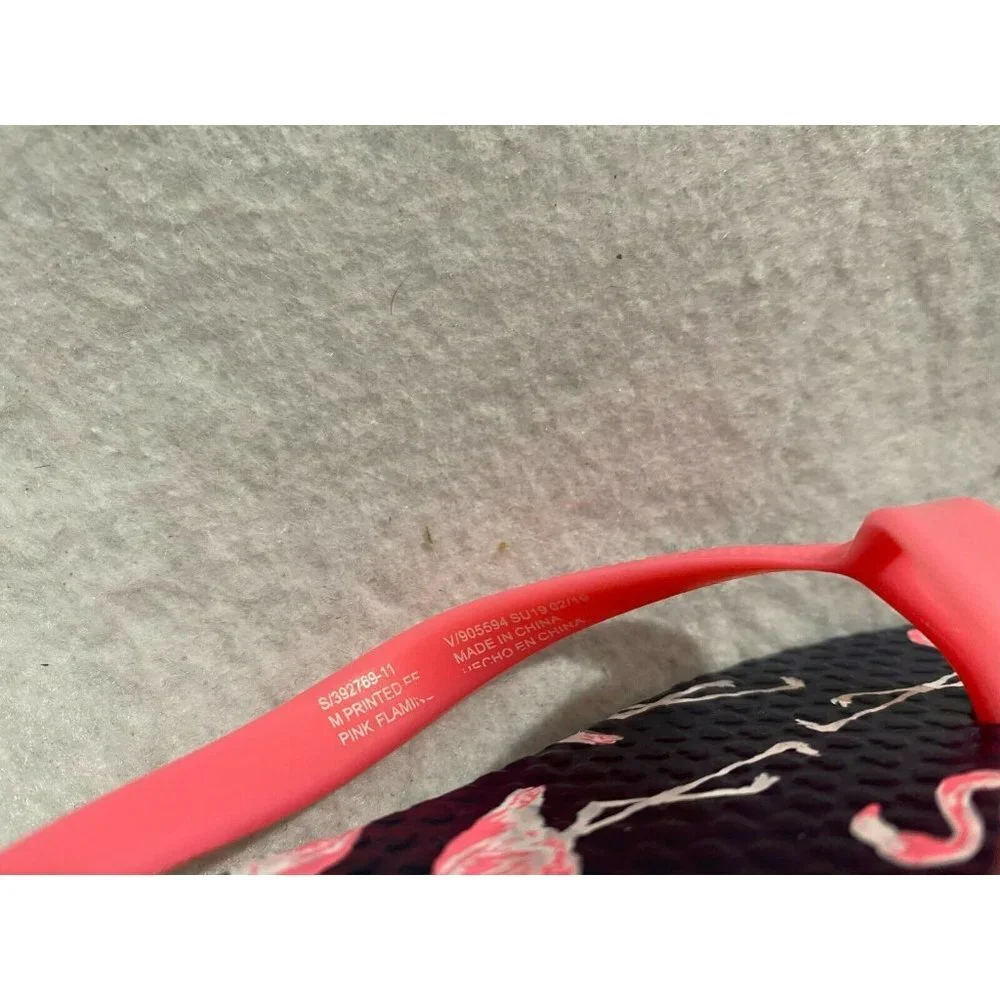 Old Navy Girls Flip Flops New Nwot Blue Flamingos‎